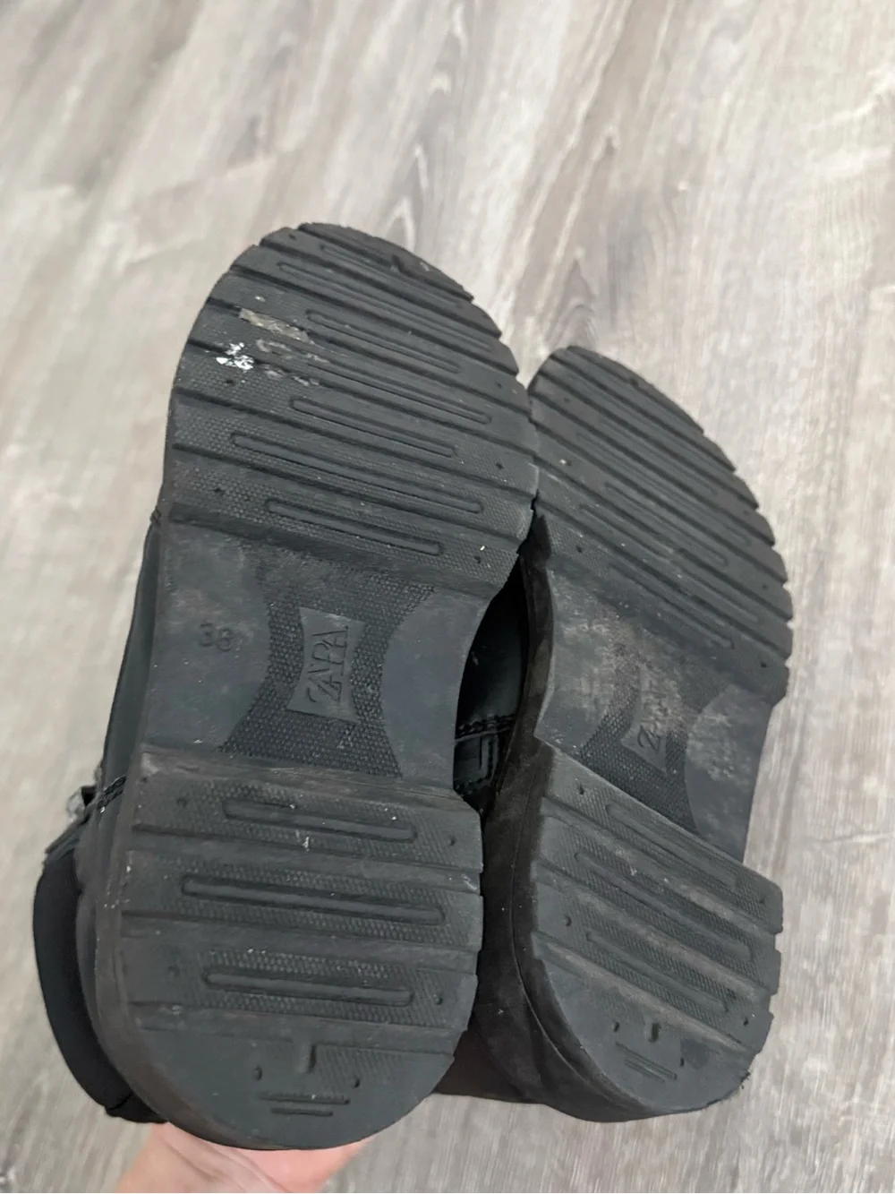 Boys Black Lace-Up High-Top Shoes